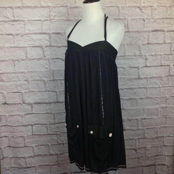 New Colcci Dress Women Small Artsy Pockets A-Line - Picture 4 of 7